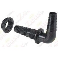 RACCORDO PASSAPARETE CURVO 90° G 3/4''