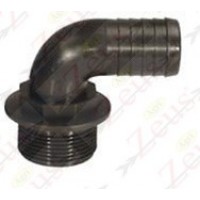 RACCORDO PORTAGOMMA CURVO FILETTO MASCHIO 90° G 1/2'