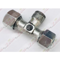 Raccordo T 12Lx12Lx3/8" maschio centrale