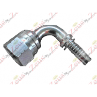 Raccordo curva 90° 1"1/16 jic x 1/2" a pressare femmina