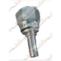 Raccordo dritto 1"1/16 jic x 1/2" a pressare femmina