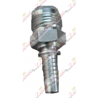 Raccordo dritto 1"1/16 jic x 1/2" a pressare maschio