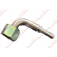 Raccordo curva 90° 1/4" x 3/16" a pressare femmina