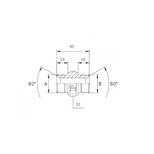 ADATTATORE DIRITTO, NIPPLO 3/4"X1/2" M-M