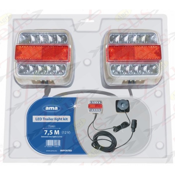 KIT LUCI MAGNETICI CON FANALI A LED 7,5 M / 2,5 M