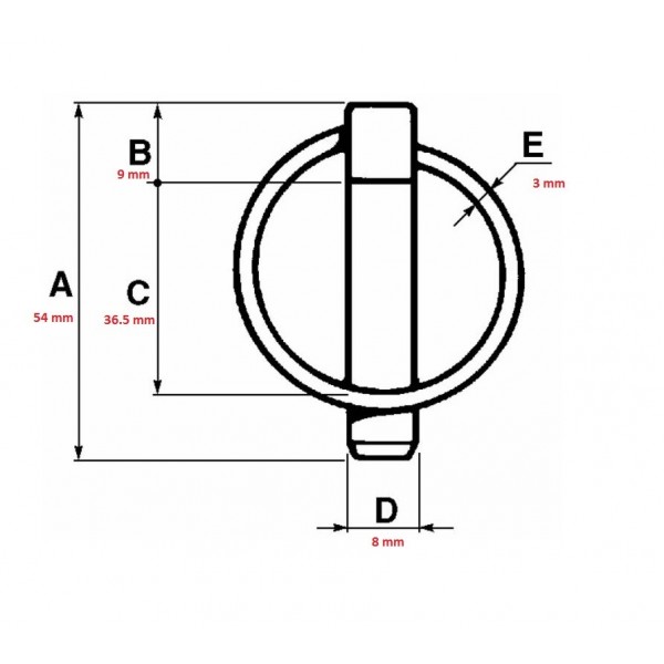 SPINA SCATTO TONDA Ø8X54MM