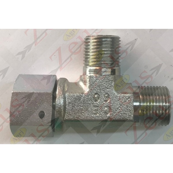 RACCORDO T 3/8" FEMMINA DESTRA