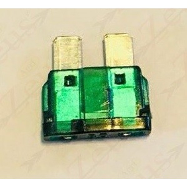 Fusibile bilama 30 amp. verde CONF. 50 PZZ.