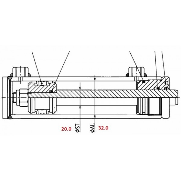 KIT GUARNIZIONI CILINDRO ALESAGGIO 32