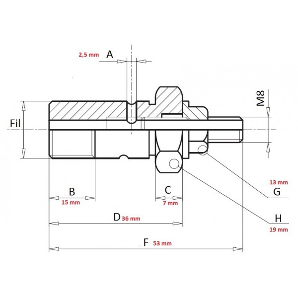 VITE STROZZATRICE 1/4"
