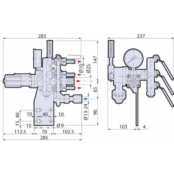 GRUPPO COMANDO VDR50 2 VIE COMPLETO
