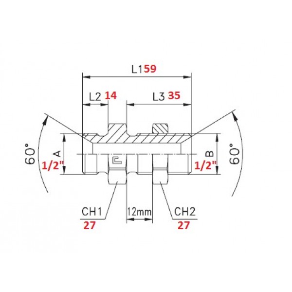 PASSA PARETE M 1/2"X1/2" M