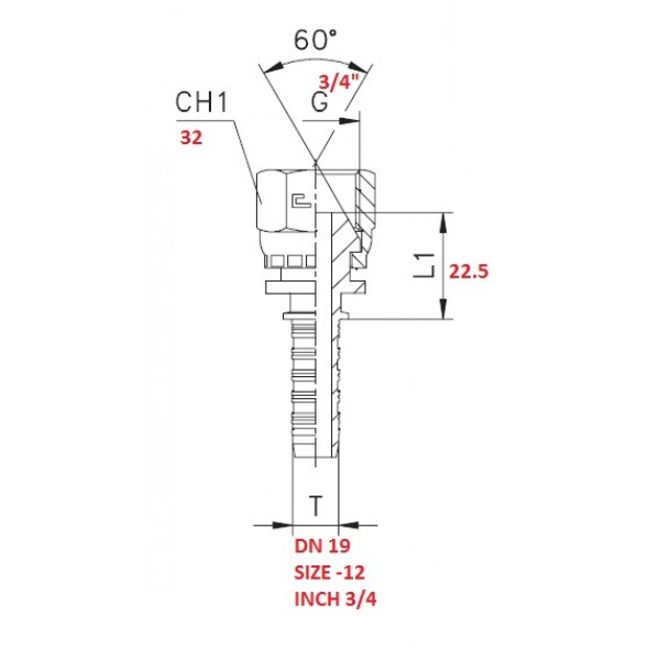 RACCORDO DRITTO 3/4" A PRESSARE