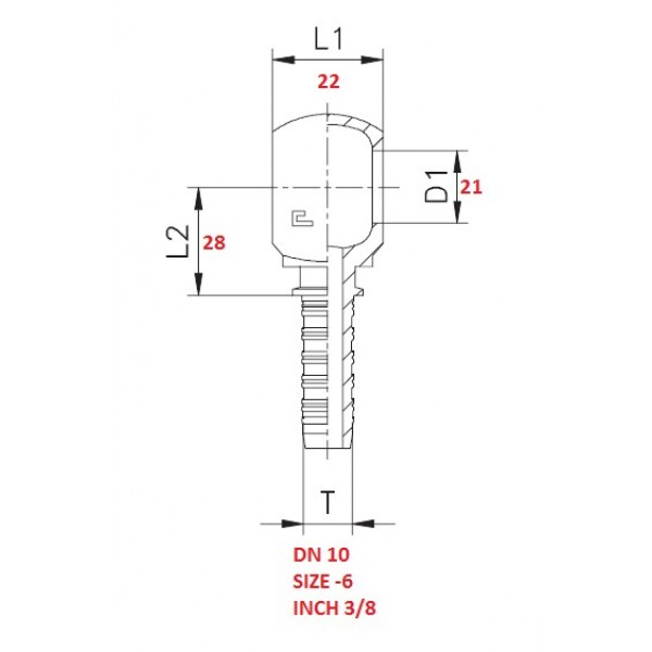 RACCORDO OCCHIO 1/2"X3/8" A PRESSARE
