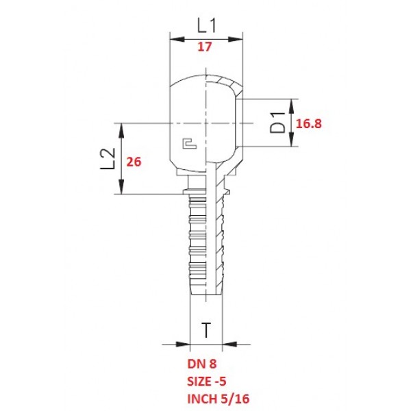 RACCORDO OCCHIO 3/8"X5/16 A PRESSARE