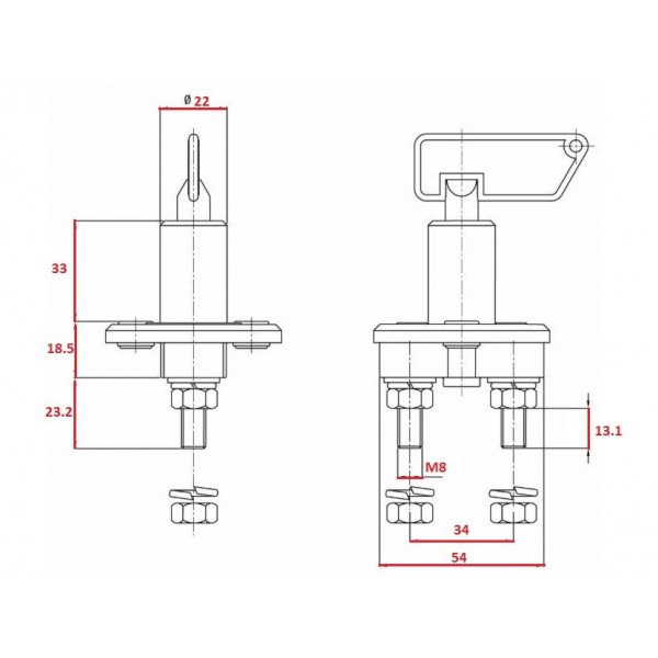 Staccabatteria 2500A/5" 100A 12/24
