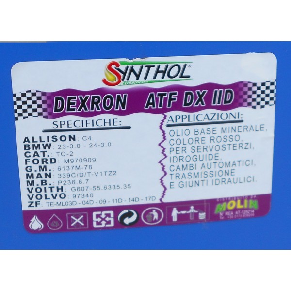 Olio cambio,idraulico e freno ATF DX II D DEXRON (LT.20)