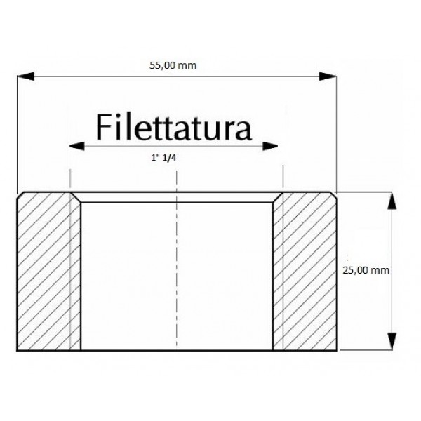 Boccola filettata