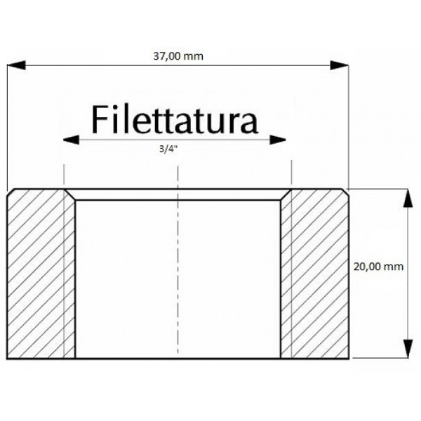 Boccola filettata