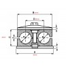 PLACCHETTE, BLOCCHETTO FERMATUBI 2 POSTI DIAMETRO 16