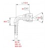 RACCORDO CURVA 90° 3/4"  A PRESSARE