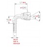 RACCORDO CURVA 90° 1/2"X3/8" A PRESSARE